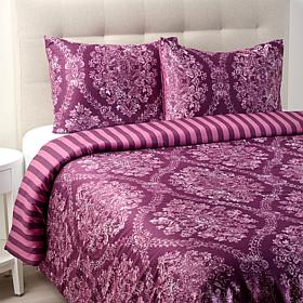 Concierge Collection Printed Cotton Sateen 3-piece Comforter Set, King