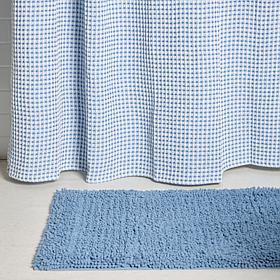 Concierge Collection Shower Curtain & Bath Mat Set
