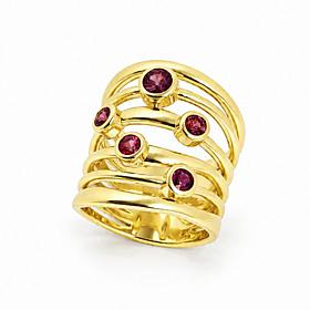 Connie Craig Carroll 5 Stone Bezel Ring