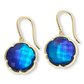 Connie Craig Carroll Jewelry Annalee Gem Doublet Flower Drop Earrings