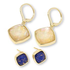 Connie Craig Carroll Jewelry Caroline Gem Doublet Stud & Drop Earrings