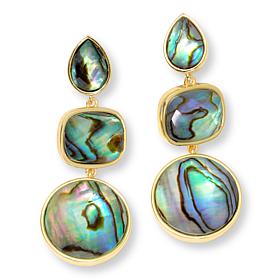 Connie Craig Carroll Jewelry Doublet Gemstone Drop Earrings