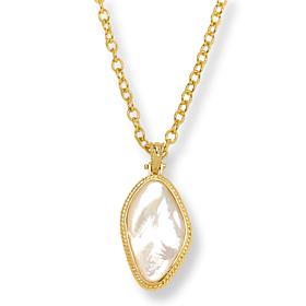 Connie Craig Carroll Jewelry Gemstone Rope Detail Statement Necklace