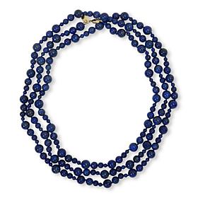 Connie Craig Carroll Jewelry Gwynnie 60" Gemstone Bead Necklace