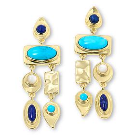 Connie Craig Carroll Jewelry Hartley Multigemstone Chandelier Earrings