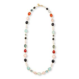 Connie Craig Carroll Jewelry Vivi 30" Multigemstone Station Necklace