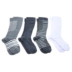 Copper Life 4-pack SnugStay Knee-High Socks