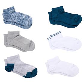 Copper Life 6-pack Bamboo Compression Ankle Socks