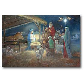 Courtside Market A Child Is Born 24x36 Canvas Wall Art