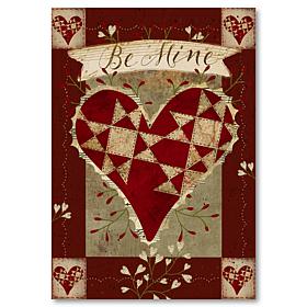 Courtside Market Be Mine Flag 18x26 Canvas Wall Art