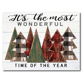 Courtside Market Canvas Wall Art-Wonderful Time Of The Year, 12" X 18"
