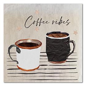 Courtside Market Coffee Vibes 16x16 Gallery-Wrapped Canvas
