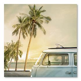 Courtside Market Day of Surfing Canvas Wall Art - 16" x 16"
