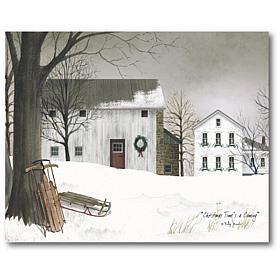Courtside Market Go Sledding 20x24 Canvas Wall Art