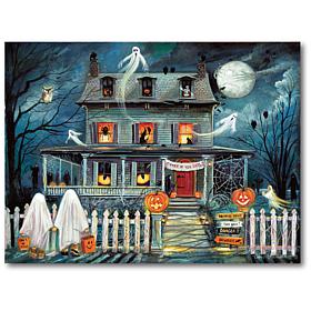 Courtside Market Haunted House I 18"x 26" Canvas Wall Art