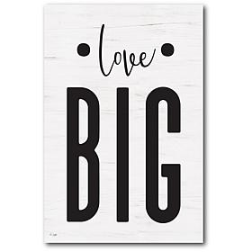 Courtside Market Love Big Canvas Wall Art - 12" x 18"