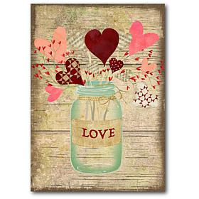 Courtside Market Love Jar 18x26 Canvas Wall Art