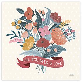 Courtside Market Love Letters X 30x30 Canvas Wall Art