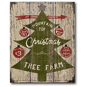 Courtside Market Mountaintop Christmas 20x24 Canvas Wall Art