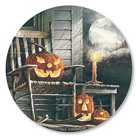 Courtside Market Night Watchman 15"x 15" Circular Panel