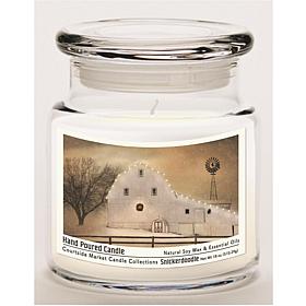Courtside Market Soy Candle w/ Essential Oil + Lid- White Barn Holiday
