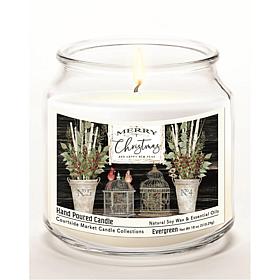 Courtside Market Soy Candle w/ Essential Oils + Lid - Merry Cardinals