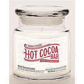 Courtside Market Soy Candle with Essential Oils + Lid - Hot Cocoa Bar
