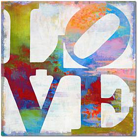 Courtside Market Staked Love Canvas Wall Art - 30" x 30"