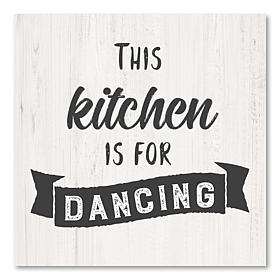Courtside Market This Kitchen Is For Dancing Canvas Art - 16" x 16"