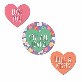 Courtside Market You are Loved Candy Hearts 3-Piece ArtBoard Set