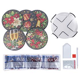 Craft Buddy Crystal Art Christmas 6-piece Coaster Set