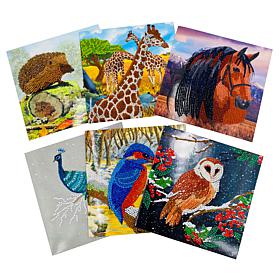 Craft Buddy Crystal Art Wildlife Cards - Set of 6