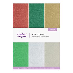 Crafter's Companion 2-pack A4 Adhesive Glitter Paper 