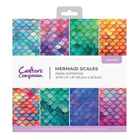 Crafter's Companion 8"x8" Mermaid Pearl Paper Pad