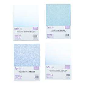 Crafter's Companion A5 Winter Frost Glitter & Matt Mirror Card