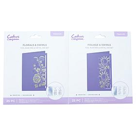 Crafter's Companion Cutting Edge Die and Foil Rub On Set
