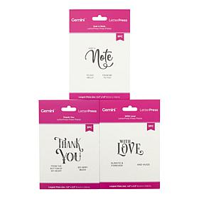 Crafter's Companion LetterPress Sentiment Plates