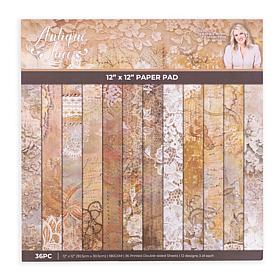 Crafter's Companion Sara Signature 12" x 12" Antique Lace Paper Pad