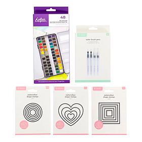 Crafter's Companion Watercolor Stamp and Paint Kit