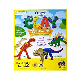 Creativity For Kids Create with Clay Dinosaurs Kit