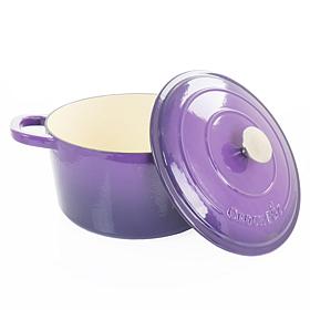 Crock-Pot Artisan 7Qt Enameled Cast Iron Dutch Oven w/ Lid in Lavender