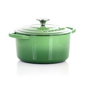 CrockPot Artisan 2pc 3Qt Enameled Cast Iron Dutch Oven Pistachio Green