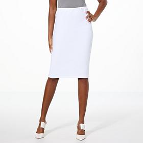 Curations x Amy Morrison Knit Crepe Midi Skirt 