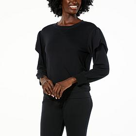 Curations x Sarah Anderson Magic Jersey Ruffle Sleeve Sweatshirt