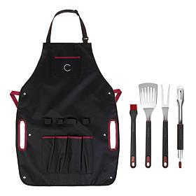 Curtis Stone Grill Tool Set with Apron