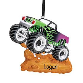 Custom Personalization Monster Truck Personalized Ornament