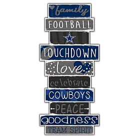 Dallas Cowboys Celebrations Stack 24" Sign 