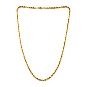 Dante Men's Gold PVD Stainless Steel 4mm Rope Chain