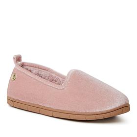 Dearfoams Women's Rachel Shiny Velour Closed Back Slipper