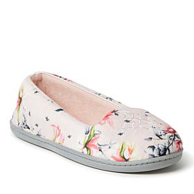 Dearfoams Women's Rebecca Velour Closed-Back Slippers